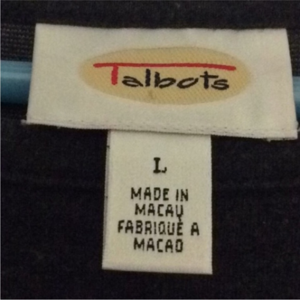 TALBOTS Timeless And Classic GRAY Sweater Dress Size LARGE - Picture 3 of 9